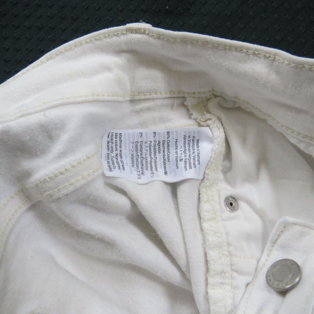 J. Crew Mercantile Women's Mid rise Skinny White Jeans 28x28  EUC - Picture 5 of 9